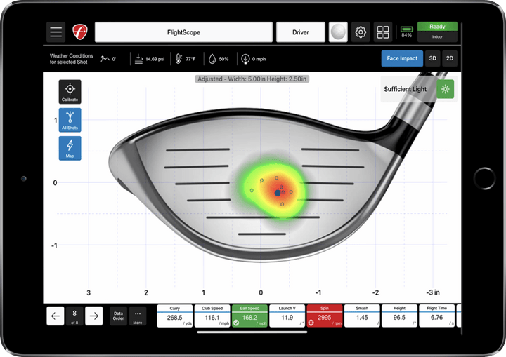 Golfroom Face Impact Location for Mevo+ Pro Package