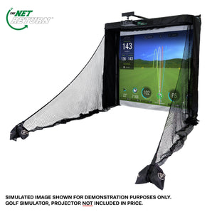 Simulator Series 8', 10', 12' Hitting bay - Golfroom - TheNetReturn - Golf simulator